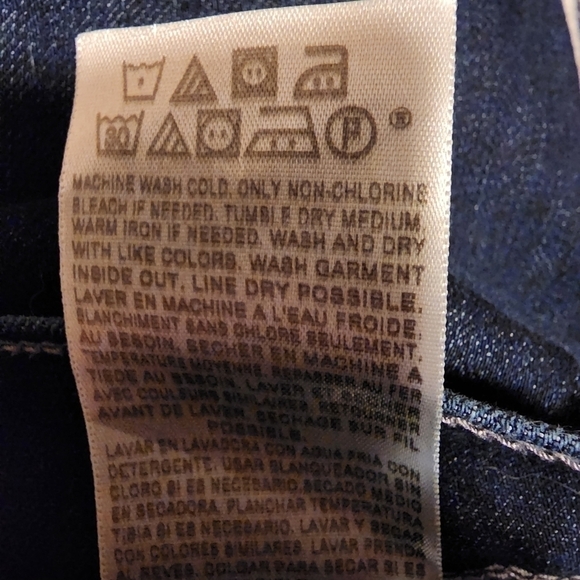 Levi's Perfectly Slimming 512 Skinny Jeans Women's 14 M Plus Size Dark Wash EUC - Picture 9 of 9